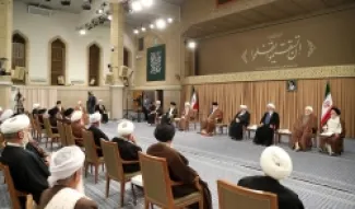 اجتماع سابق لمجلس خبراء القيادة في إيران