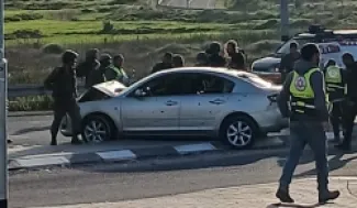 السيارة التي استقلّها الشهيدان