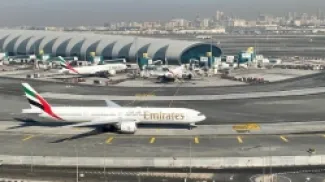 مطار دبي.  (أرشيفية)