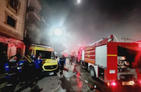 مصر.. وفاة 9 أشخاص في حريق هائل