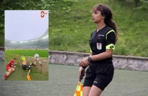 تدخل عنيف على حكمة في الدوري التركي يثير الجدل