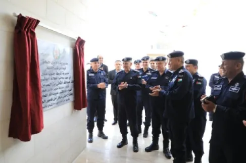 Al-Muayta opens the South Naour Security Center and Um Al-Basateen Civil Defense Center