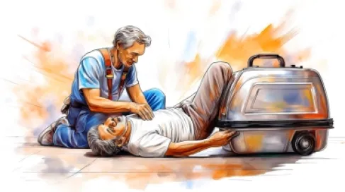 دبي .. 1.6 مليون درهم فاتورة علاج «حامل أمتعة» سقط من ارتفاع طابقين