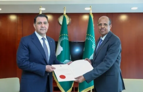 Ambassador Amjad Al-Momani as Jordan's Permanent Representative to the African Union