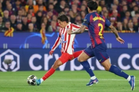 أتلتيكو مدريد يصعق برشلونة بثنائية في الكامب نو في ربع نهائي الأبطال