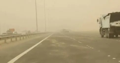 موجة غبارية في طريقها الى الاردن