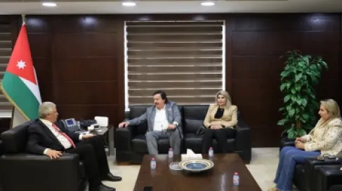 القطامين يبحث ومجلس الأعمال العراقي تنشيط التجارة وتعزيز أهمية العقبة للترانزيت