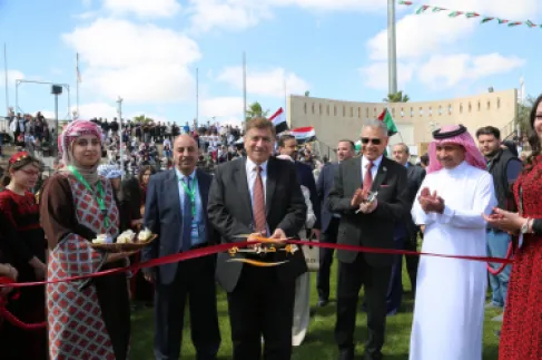 رئيس جامعة الزيتونة الأردنية يفتتح معرض الجاليات العربية الثاني عشر بحضور دبلوماسي وثقافي واسع - صور