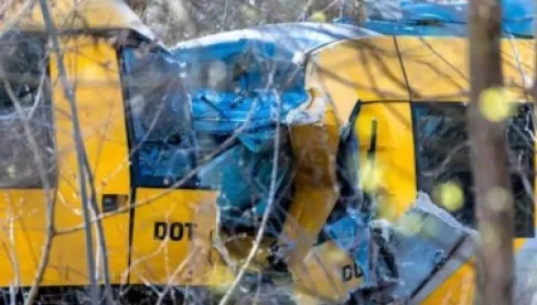 18 جريحا جراء تصادم عنيف بين قطارين في الدنمارك