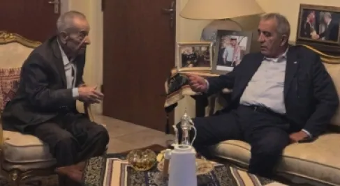 وزير الثقافة مصطفى الرواشدة يعود الشاعر الكبير حيدر محمود