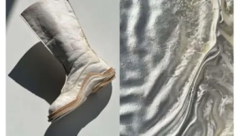 حذاء «حي» مصنوع من المشروم يلفت الأنظار في أسبوع ميلانو للتصميم