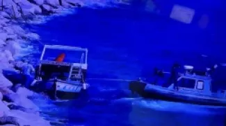 جانب من عملية الانقاذ