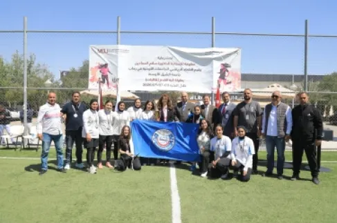 اختتام بطولة خماسي كرة القدم للطالبات في (الشرق الأوسط) مقر الاتحاد الرياضي للجامعات الأردنية