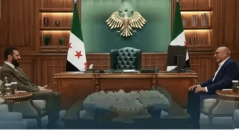 الشرع يستقبل الفنان جمال سليمان