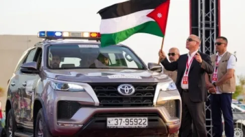 الأمير فيصل يعطي شارة الانطلاق لرالي الأردن الدولي