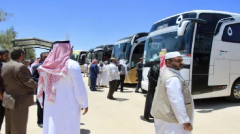 تطوير معان: الواحة استقبلت 200 حافلة تقل نحو 8 آلاف حاج