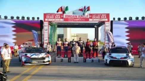الأمير فيصل يتوج الفائزين في رالي الأردن الدولي