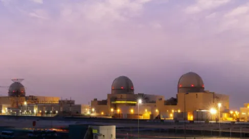 حريق بمولد خارج محطة براكة النووية في أبو ظبي من دون إصابات