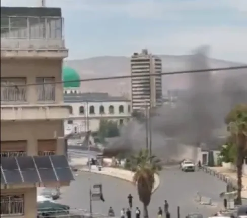 انفجار مجهول في حي الدويلعة بدمشق - فيديو