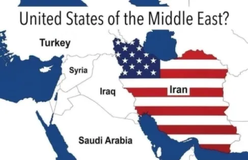 ترمب ينشر خارطة لإيران مغطاة بالعلم الأمريكي وطهران تحذر من عواقب (أكثر مرارة وقسوة)