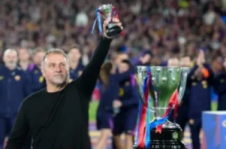 فليك قاد برشلونة للفوز بلقب الدوري الإسباني للمرة الثانية توالياً