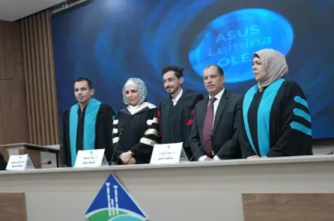 الماجستير في الإعلام  وتكتولوجيا الاتصال للطالبة تحرير حمدان