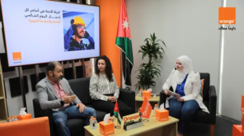 أورنج الأردن تُنفذ مجموعة من المبادرات في اليوم العالمي للصحة والسلامة المهنية
