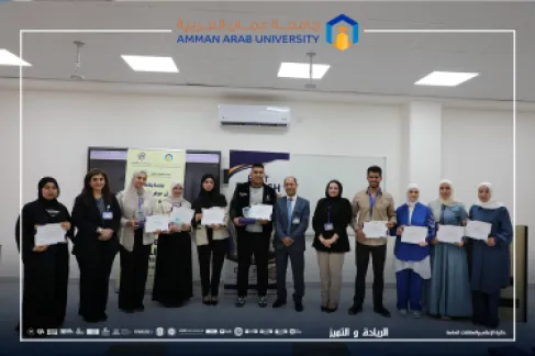 نادي اللغة الإنجليزية في جامعة عمان العربية ينظم مسابقة أفضل عرض تقديمي
