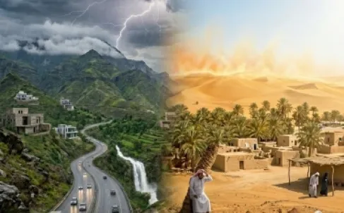الأرصاد السعودية تحذر من موجات حارة وأمطار رعدية وغبار في 5 مناطق اليوم الخميس