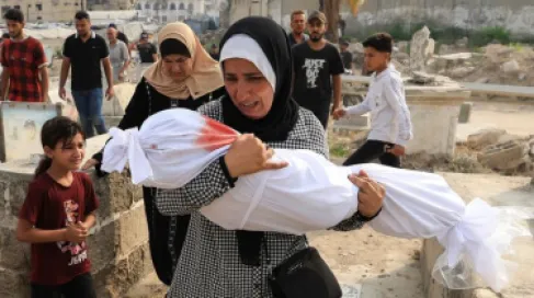 استشهاد 5 فلسطينيين بغارة إسرائيلية على مدينة غزة