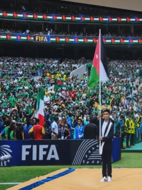 علم الأردن يرفرف في افتتاح بطولة كأس العالم 2026