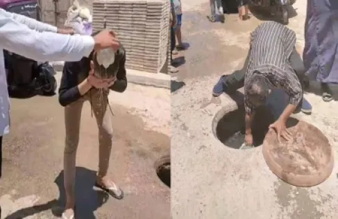 مصريون يتبركون بمياه صرف صحي..  فيديو صادم يثير الجدل فما حقيقته؟