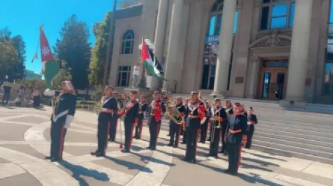 الجيش الأردني يدعم النشامى في سان فرانسيسكو على طريقته