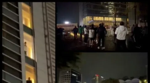 جماهير المكسيك تحاصر فندق الإكوادور بمكبرات الصوت والألعاب النارية