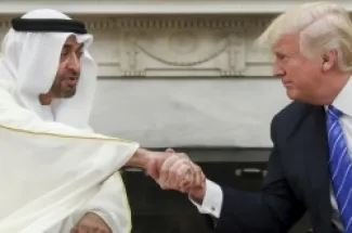 ترمب ومحمد بن زايد -  ارشيف