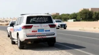 صورة أرشيفية تعبيرية لسيارات شرطة قي قطر