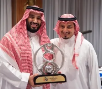 ياسر المسحل وولي العهد السعودي