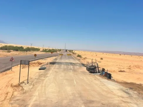 إعادة فتح طريق وادي عربة الرئيسي بعد إنجاز عبارة غرندل الصندوقية