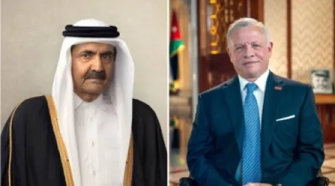 الملك يأمر بالحداد في البلاط الملكي الهاشمي على الشيخ حمد بن خليفة