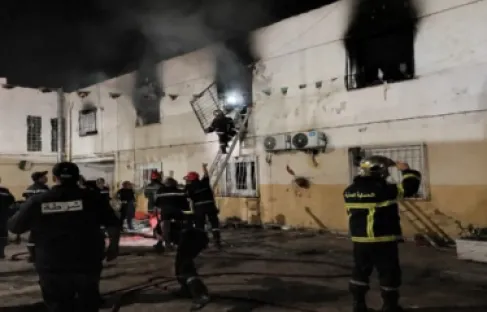 11 قتيلا و19 مصابا في حريق بدار للأيتام في الجزائر