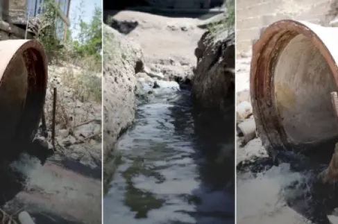 من شريان حياة إلى بؤرة سموم.. مياه الصرف الصحي تخنق نهر الفرات في المثنى