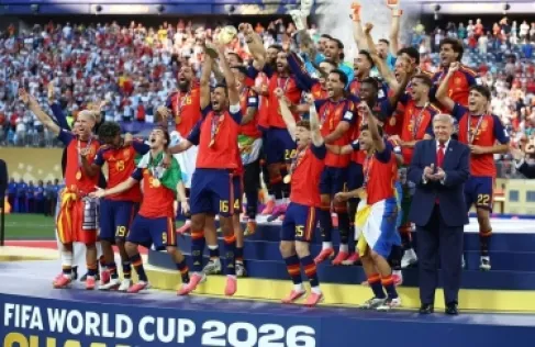 رونالدو يتعرض للسخرية أثناء احتفالات إسبانيا بكأس العالم - فيديو