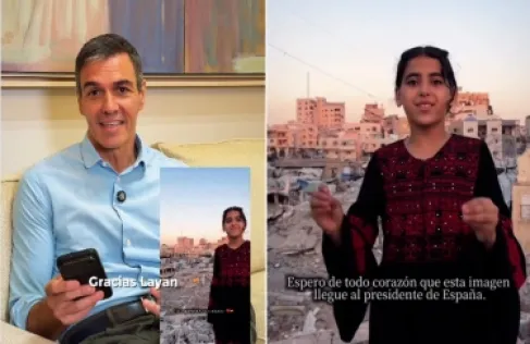 رئيس وزراء إسبانيا يرد على طفلة فلسطينية برسالة مؤثرة  - فيديو
