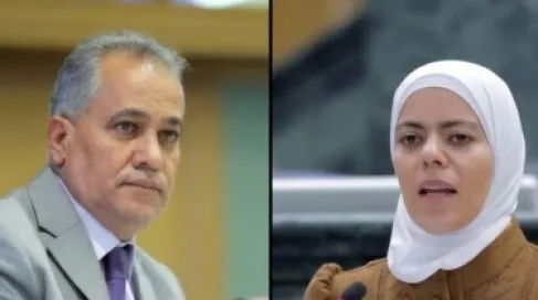 قراءة فاتحة النائب أحمد الهميسات على زميلته نور أبو غوش