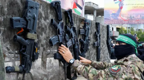 حماس : سلاحنا الثقيل لن يسلم إلا بانسحاب الاحتلال من غزة