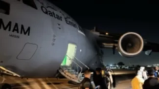 إجلاء عدد من المواطنين الأردنيين من جمهورية فنزويلا على متن طائرة شحن من طراز (C-17) تابعة لدولة قطر