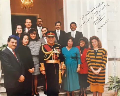 الأميرة هيا تنعى ممرضة الحسين - صور