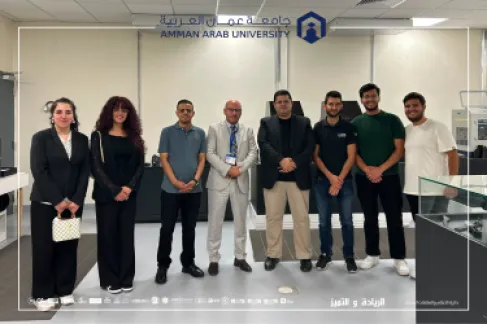 جامعة عمان العربية تعزز شراكاتها الوطنية بدعم مشاريع الطلبة خلال زيارة علمية إلى المركز الأردني للتصميم والتطوير (JODDB)