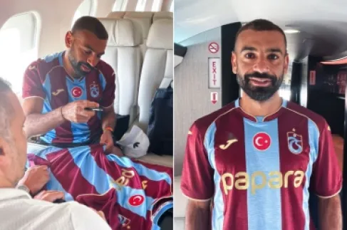 استقبال حاشد وتحية الأوتشلو .. صلاح يشعل حماس جماهير طرابزون سبور .. فيديو