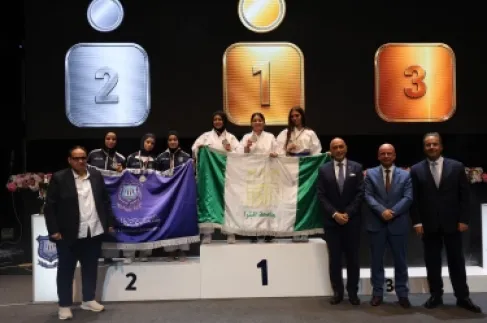 فريق طالبات جامعة البترا يحرز المركز الأول في بطولة الجامعات الأردنية للكاراتيه